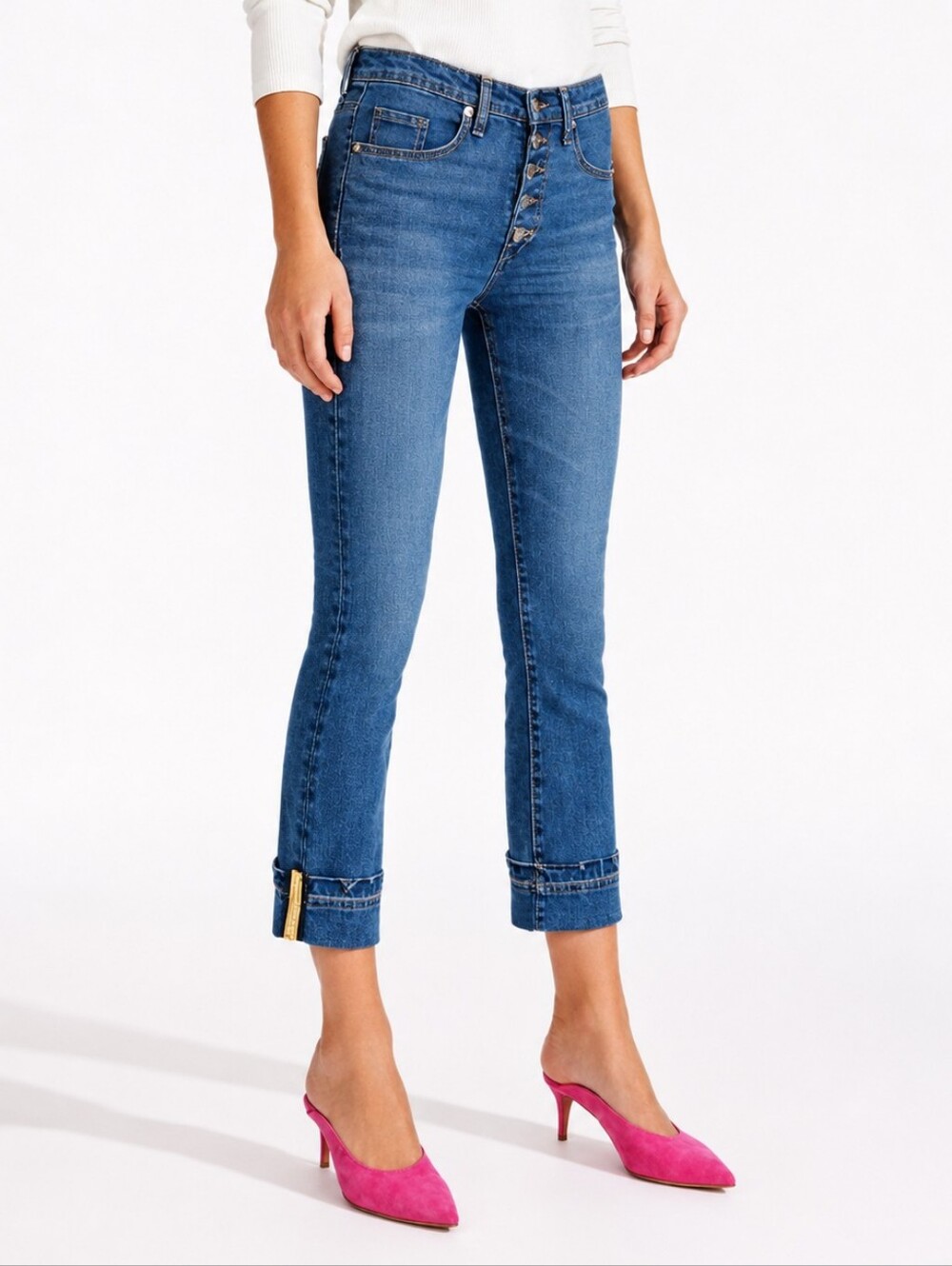 Veronica Beard 27 Carolyn High Rise Baby Boot Jean In Pacific Blue 27/4